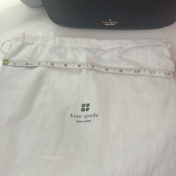 Kate Spade leather bag with dust bag and shopping bag. EUC black - Picture 7 of 17